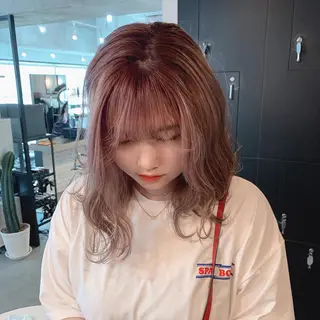 ロング カラー なかの たくみのヘアスタイル