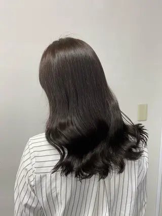 セミロング カラー ヘアアレンジ TRU Shino🦋のマツエク・マツパデザイン