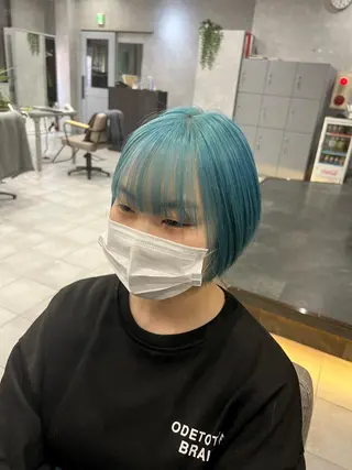 ショート カラー 韓国風パーマ/ 菅沼 成郷のヘアスタイル