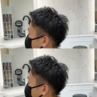 メンズ 梅田 カットモデル募集のヘアスタイル