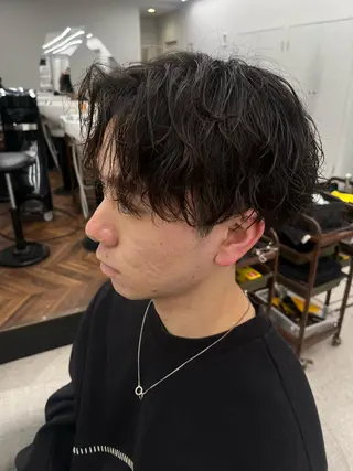 パーマ 🍐シャドウパーマ メンズ特化/守岡🍐のヘアスタイル