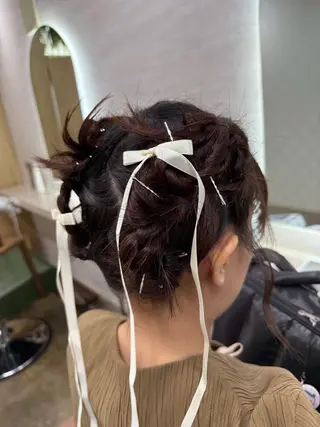 セミロング パーマ 縮毛矯正/ /関内/あべももこのヘアスタイル