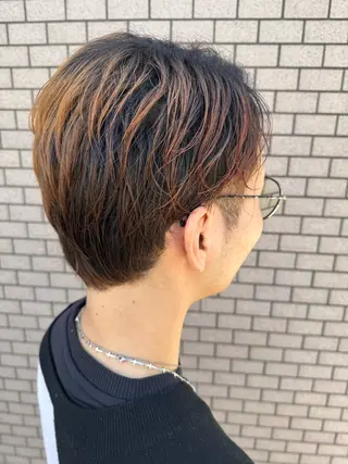 ショート メンズ パーマ/ハイトーン /吉田眞のヘアスタイル