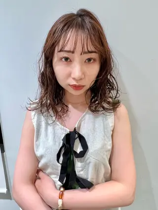 ミディアム パーマ メンズカット /パーマ🍀田畑玖音のヘアスタイル