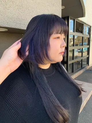 ロング maco 艶感ハイトーン🦋のヘアスタイル