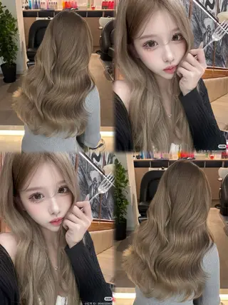 ロング カラー 🎀透明感× 赤み消し🎀正源のヘアスタイル