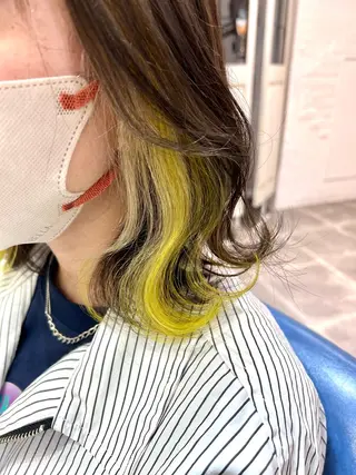 ミディアム カラー メンズパーマ/ エクステ🌞セナのヘアスタイル