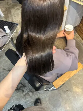 ミディアム カラー ボブ/可愛いスタイル ⠀ゆらのヘアスタイル