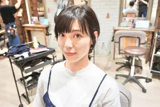 ショート ミヤザキ ユタカのヘアスタイル