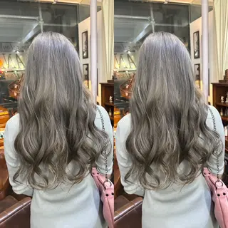 ロング カラー ヘアアレンジ 💎ハイトーン/艶 カラー モエカ💎のヘアスタイル