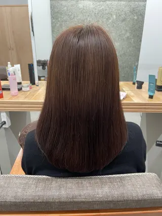 セミロング かめい りなのヘアスタイル