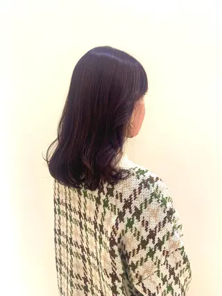 セミロング カラー 白金台カラーリスト あきよしのヘアスタイル