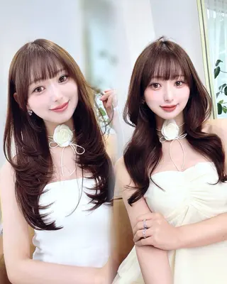 ロング 中顔面短縮 顔まわり新田大翔のヘアスタイル