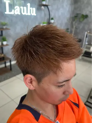 カラー メンズ ⭐️佐藤壮也⭐️ 柔らかモテカラー🤎のヘアスタイル