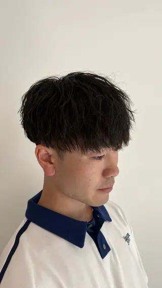 ショート パーマ メンズ 🏆メンズヘア特化 🥇代表りんぺーのヘアスタイル