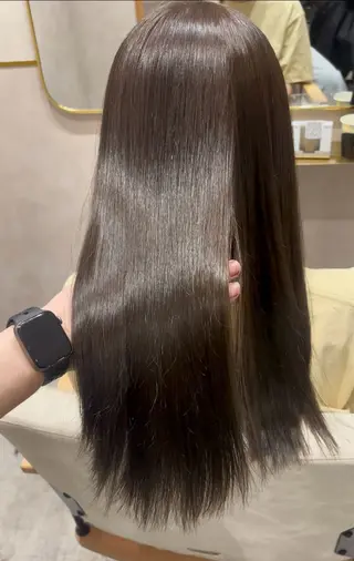 セミロング カラー 高槻No. 1レイヤ ーカット🇰🇷白石のヘアスタイル