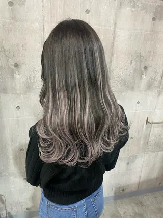 セミロング カラー SHURI❤️🔥 中/韓mix ♡のヘアスタイル