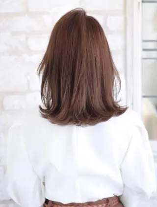 ミディアム KAEDE🎀 縮毛矯正＆パーマ特化のヘアスタイル