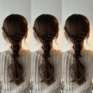 ヘアアレンジ アレンジ/ブラウン カラー HARU🕯のヘアスタイル