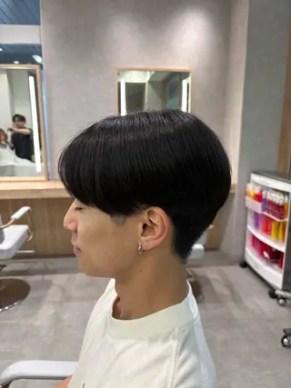 パーマ メンズ 縮毛矯正& 透明感カラー✨レオのヘアスタイル
