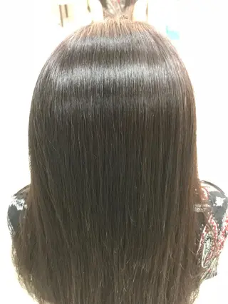 ロング パーマ カットカラーモデル 募集中店長　伊熊祐紀のヘアスタイル
