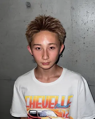 ショート メンズ 竹内 奨のヘアスタイル