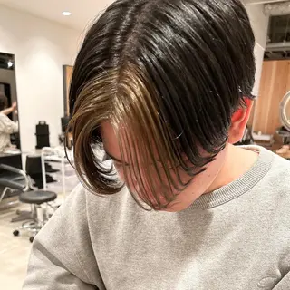 ショート カラー スキバサミを使わない カット🌼唯🌼のヘアスタイル