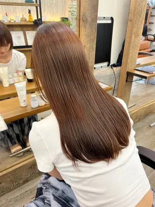 ロング 毛流れヘア×眉 ワックス/RIKUのヘアスタイル