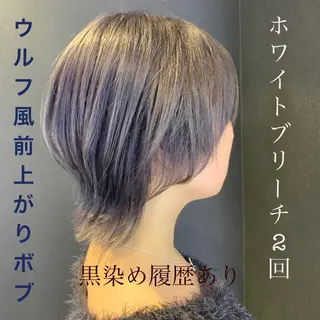 ショート カラー 🦋シールエクステ /韓国/リアラ🦋のヘアスタイル