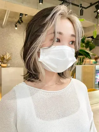ミディアム カラー [メンズパーマ特化] 棚橋大翔のヘアスタイル
