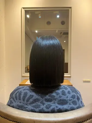 ミディアム 齊藤 萌のヘアスタイル