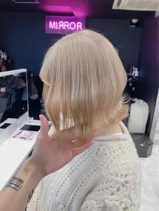 ショート 【美髪ハイトーン】 髪質改善/大和🎀のヘアスタイル