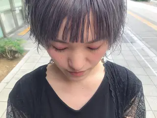 ショート カラー パーマ 大阪福島韓国束感まつ げ Sayaka🤍のマツエク・マツパデザイン