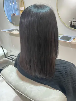 ミディアム パーマ 目見田 茜のヘアスタイル