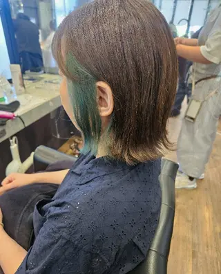 ミディアム カラー 関口 友菜のヘアスタイル
