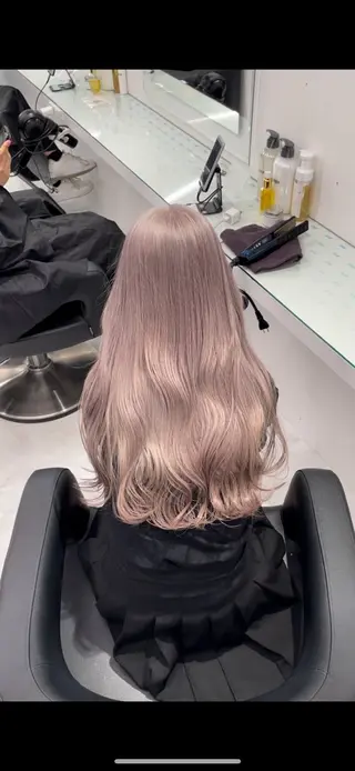 ロング 🖤メンズハイトーン /カットRisa🖤のヘアスタイル
