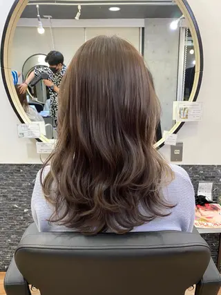 セミロング カラー 似合わせレイヤー 🇰🇷荒木洋文のヘアスタイル