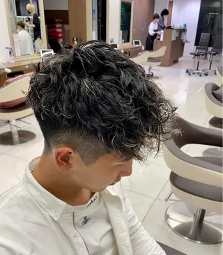カラー パーマ メンズ 【メンズ特化】 池田大成✂︎のヘアスタイル