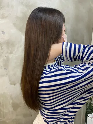 ロング カラー ヘアアレンジ 志賀 あずみのヘアスタイル