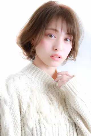 セミロング カラー マツエク・マツパ 横浜Bob美容師🤎 ERINAのヘアスタイル