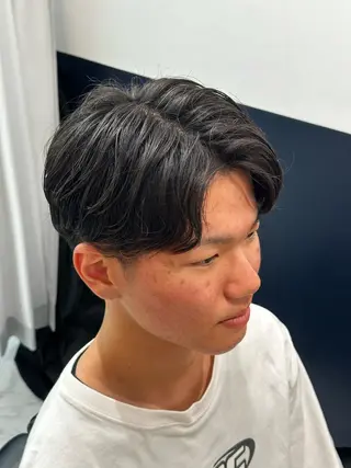 ショート パーマ 千葉弘平 🔥波巻き特化🔥のヘアスタイル