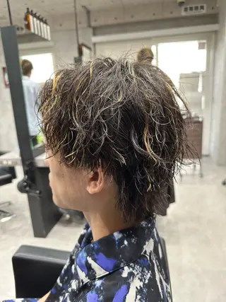 ショート パーマ メンズ ユウ🪄 パーマ指名No1のヘアスタイル