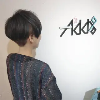 ショート カラー パーマ ヘアアレンジ Add9 柳田健登のヘアスタイル
