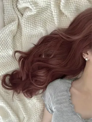 ロング カラー 🎀暖色/ラベンダー /paru🤍のヘアスタイル