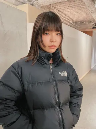 ミディアム 藤原 怜央のヘアスタイル