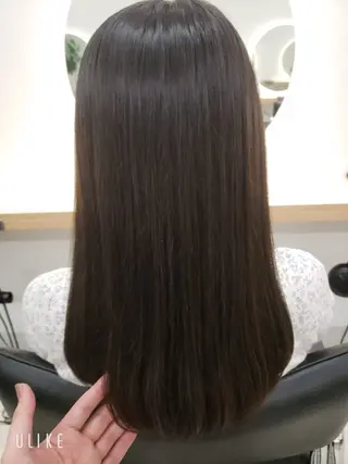 セミロング 透明感カラー×髪質改 善✨️町田築✨️のヘアスタイル