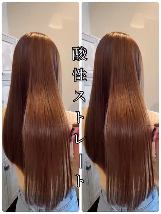 ロング ルプラボウ/ 内藤ほのか/艶カラーのヘアスタイル