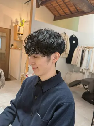 パーマ メンズ h a k u 大倉 卓人のヘアスタイル