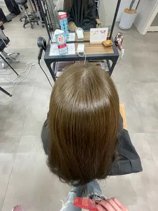 ロング カラー 田川 聖菜のヘアスタイル