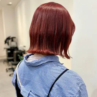 ショート カラー ヘアアレンジ パーマ/暖色/ボブ イワタテ🇰🇷のヘアスタイル